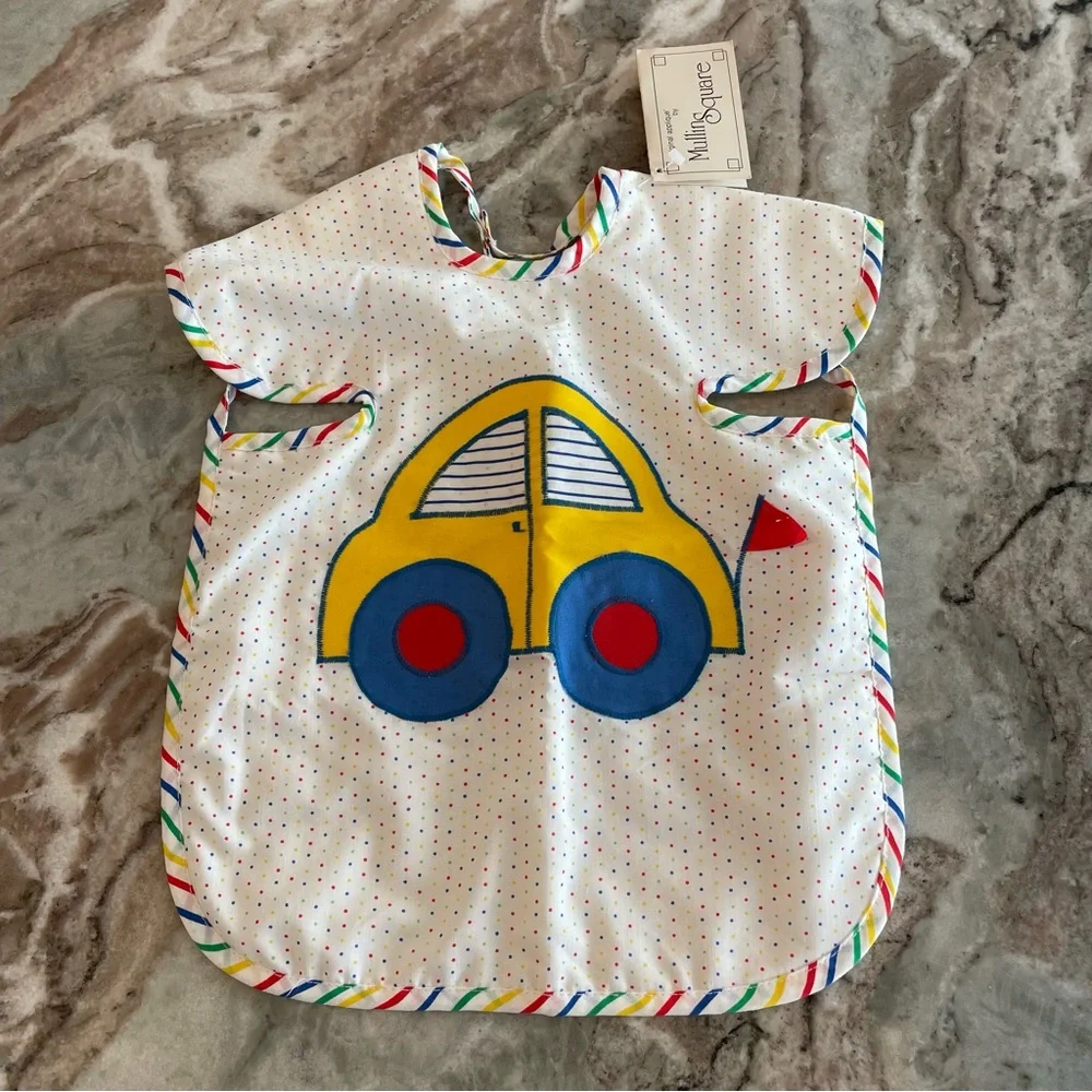 Mullins Square 90's Baby Pull-Over Bib Made in Austin Tx